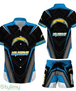 Los Angeles Chargers NFL 3D Printed Hawaiian Shirt And Short New Summer Button Down Shirt Best Gift For Fans Product Photo 1