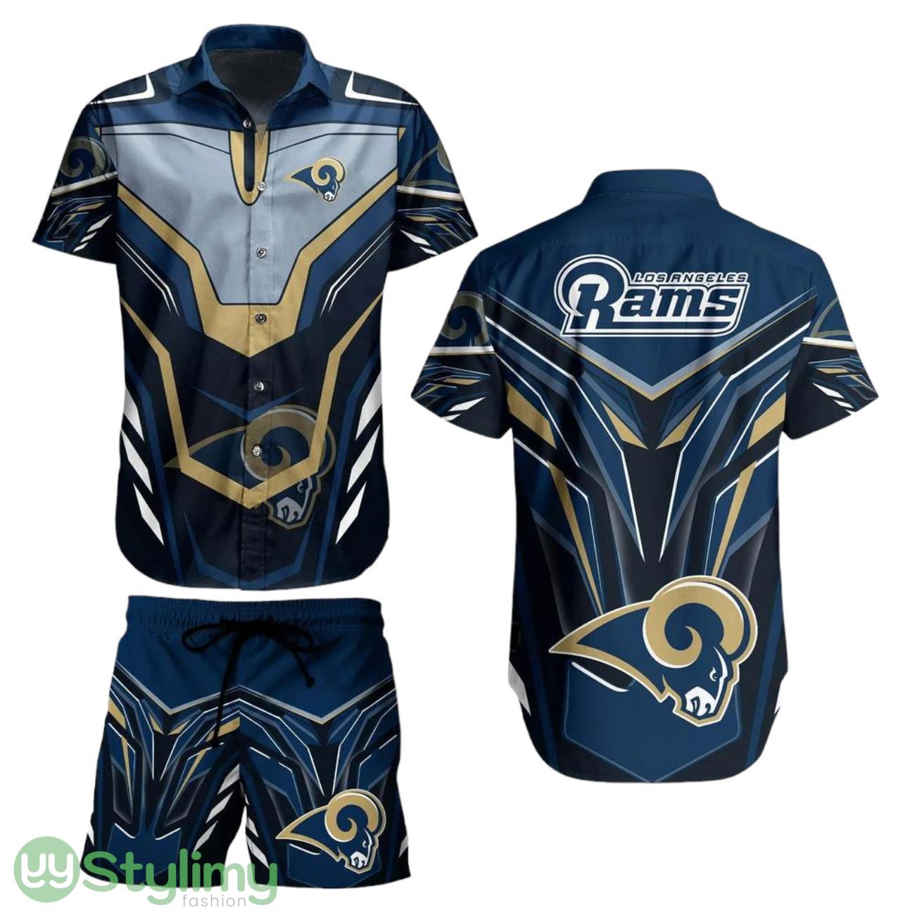 Los Angeles Rams NFL 3D Print Hawaiian Shirt And Shorts Hot Trend Summer For Sports Fans NFL Enthusiast 2 Los Angeles Rams NFL 3D Print Hawaiian Shirt And Shorts Hot Trend Summer For Sports Fans NFL Enthusiast Product Photo 1