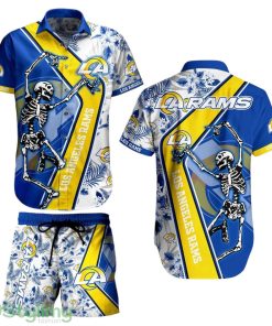 Los Angeles Rams NFL 3D Printed Hawaiian Shirt And Short Sekeleton Design Hot Short Styles For Men Women Product Photo 1