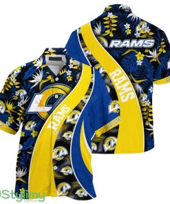 Los Angeles Rams NFL 3D Printed Hawaiian Shirt With Tropical Pattern Men Women Product Photo 1