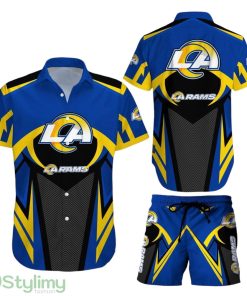 Los Angeles Rams NFL Aloha 3D Hawaiian Shirt And Short Best Gift For Football NFL Fans Product Photo 1