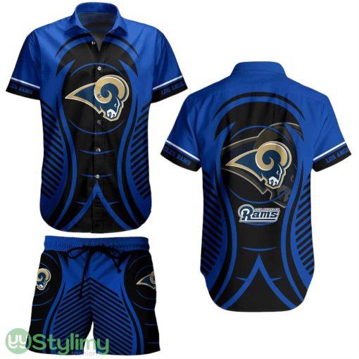 Los Angeles Rams NFL Aloha 3D Hawaiian Shirt And Short New Collection Summer Best Gift For Big Fans