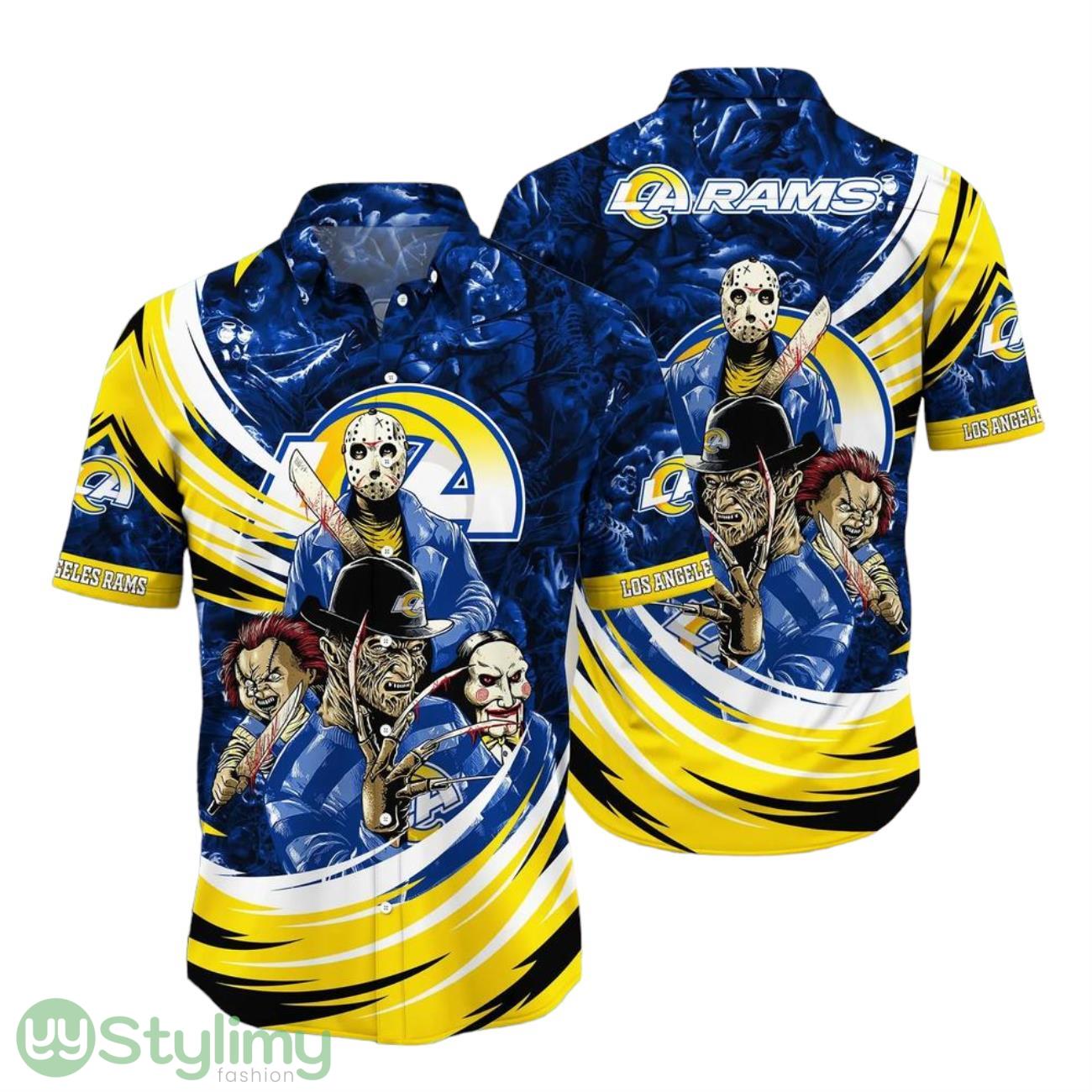 Los Angeles Rams NFL Hawaiian Shirt 3D Printed Gift For Fans 2 Los Angeles Rams NFL Hawaiian Shirt 3D Printed Gift For Fans Product Photo 1