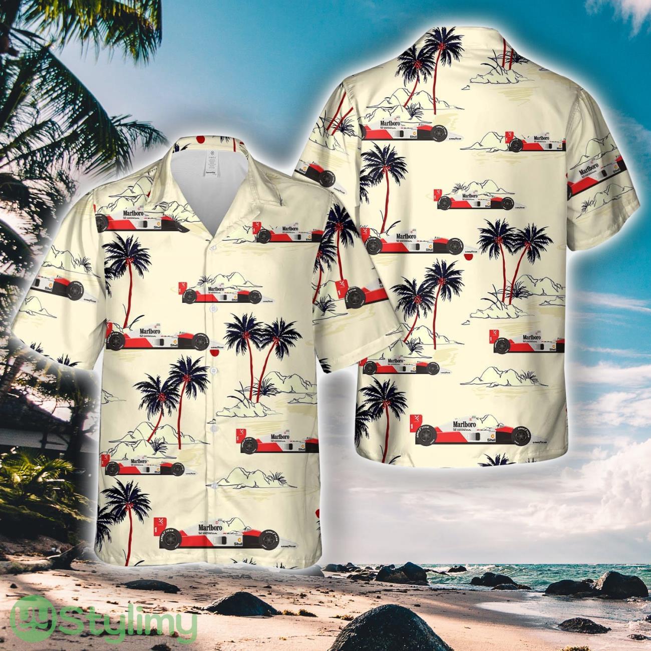 McLaren Honda MP46 1991 Hawaiian Shirt 1 McLaren Honda MP46 1991 Hawaiian Shirt Product Photo 1