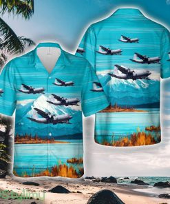 Mexican Air Force Lockheed C-130K-30 Hercules Hawaiian Shirt Blue Product Photo 1