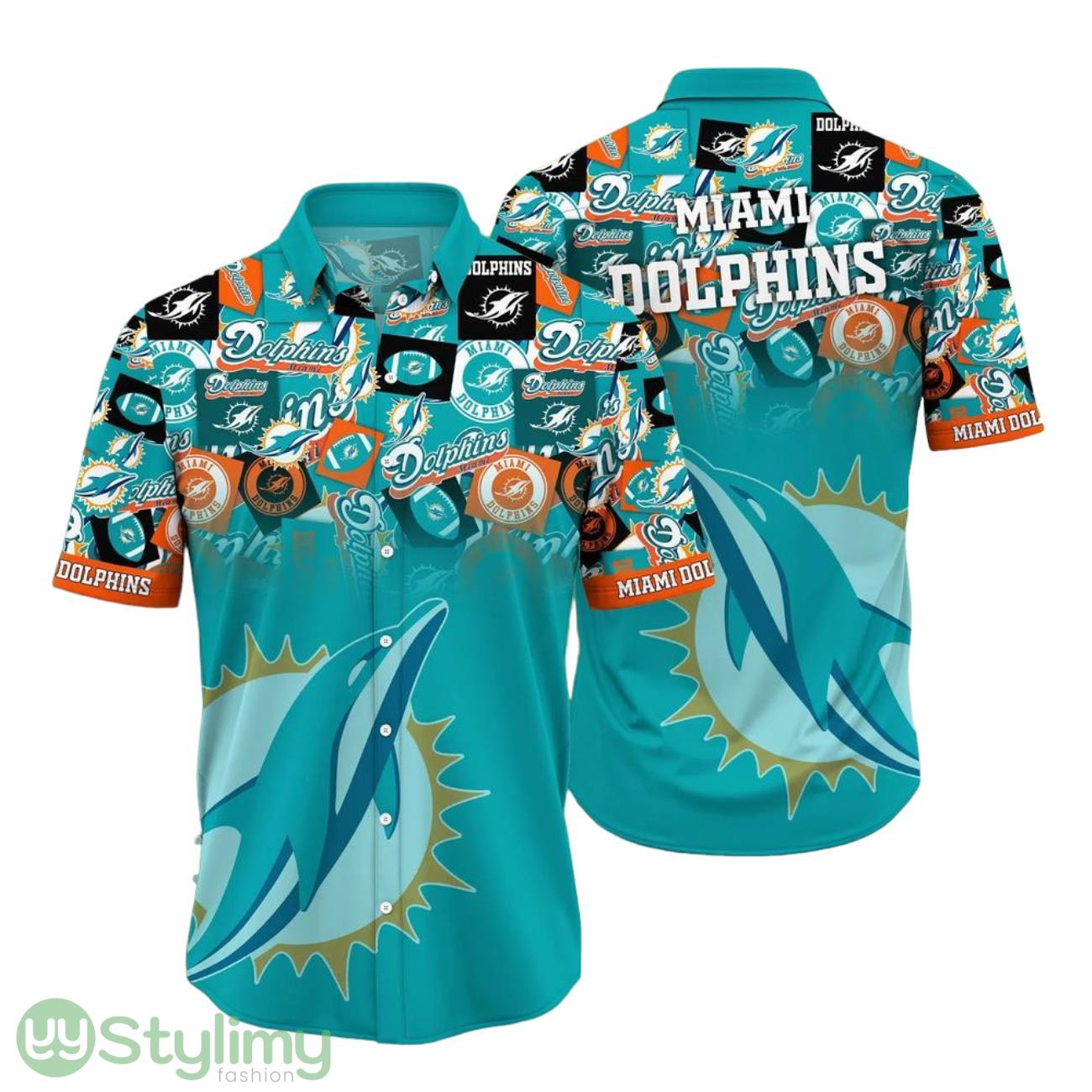 Miami Dolphins NFL Hawaiian Shirt 3D Printed Trends Summer Short Sleeve Button Down Shirt For Sports Fans 2 Miami Dolphins NFL Hawaiian Shirt 3D Printed Trends Summer Short Sleeve Button Down Shirt For Sports Fans Product Photo 1