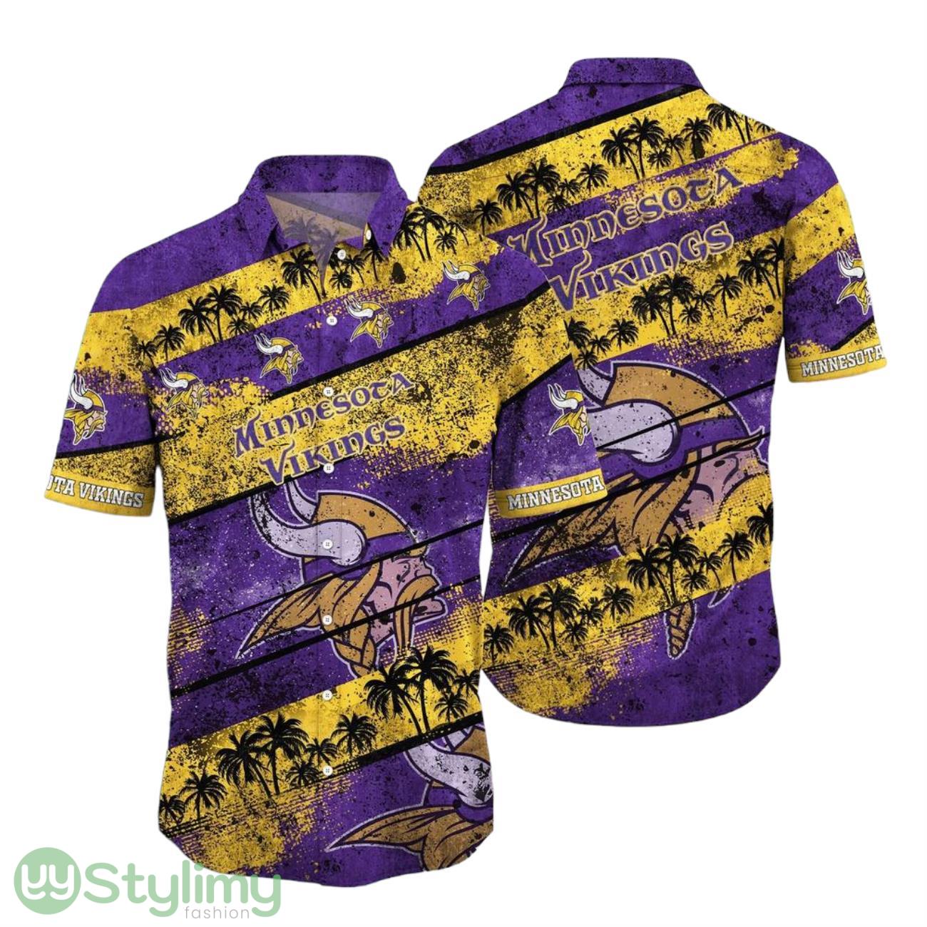 Minnesota Vikings NFL Hawaiian Shirt 3D Printed Graphic Tropical Pattern Short Sleeve Summer For Fans 2 Minnesota Vikings NFL Hawaiian Shirt 3D Printed Graphic Tropical Pattern Short Sleeve Summer For Fans Product Photo 1