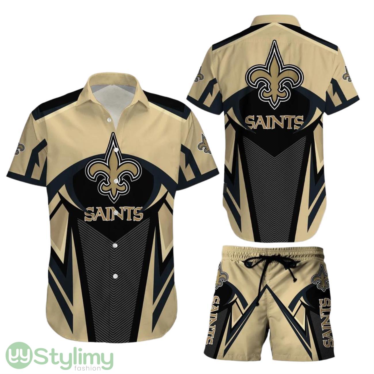 New Orleans Saints NFL Aloha 3D Hawaiian Shirt And Short Best Gift For Football NFL Fans 1 New Orleans Saints NFL Aloha 3D Hawaiian Shirt And Short Best Gift For Football NFL Fans Product Photo 1