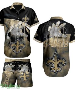 New Orleans Saints NFL Aloha 3D Hawaiian Shirt And Short Style Summer Product Photo 1