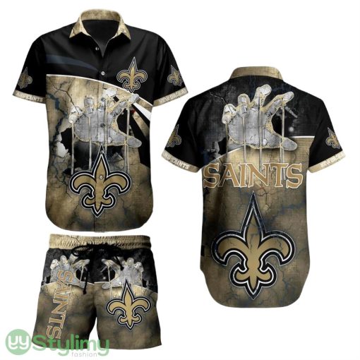 New Orleans Saints NFL Aloha 3D Hawaiian Shirt And Short Style Summer