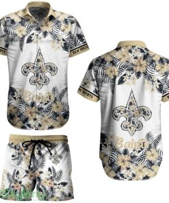 New Orleans Saints NFL Aloha 3D Hawaiian Shirt Graphic Flower Tropical Pattern Summer Shirt Style New Gift Best Fans Product Photo 1