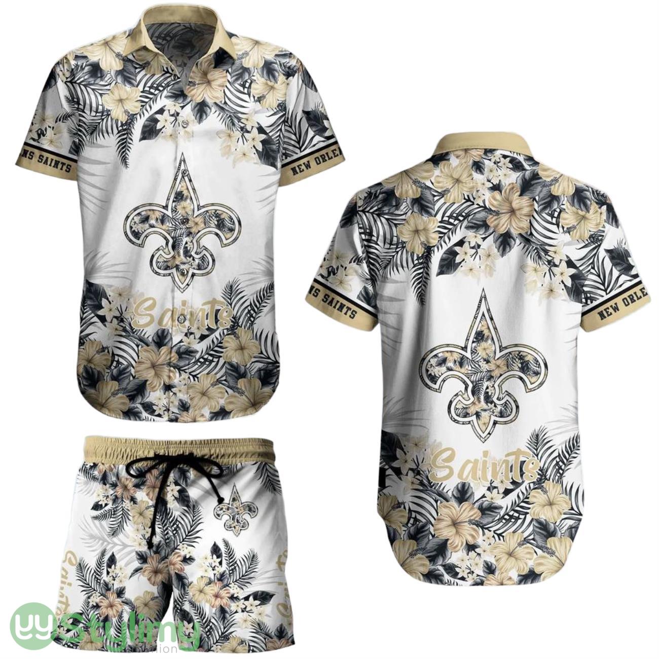 New Orleans Saints NFL Aloha 3D Hawaiian Shirt Graphic Flower Tropical Pattern Summer Shirt Style New Gift Best Fans 2 New Orleans Saints NFL Aloha 3D Hawaiian Shirt Graphic Flower Tropical Pattern Summer Shirt Style New Gift Best Fans Product Photo 1