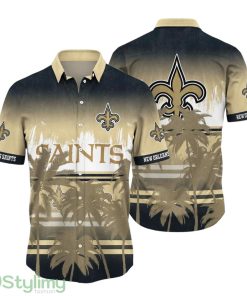 New Orleans Saints NFL Summer Hawaiian Shirt 3D Printed Tropical Pattern Graphic For Sports Enthusiast Product Photo 1