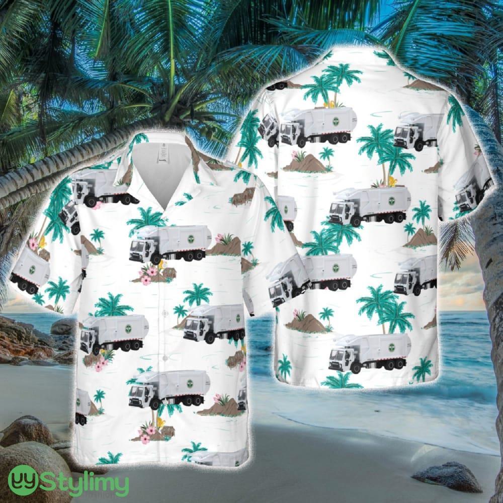 New York City Dept. of Sanitation DSNY Mack LR Front Loading Garbage Truck Hawaiian Shirt 2 New York City Dept. of Sanitation DSNY Mack LR Front Loading Garbage Truck Hawaiian Shirt - New York City Dept. of Sanitation DSNY Mack LR Front Loading Garbage Truck Hawaiian Shirt