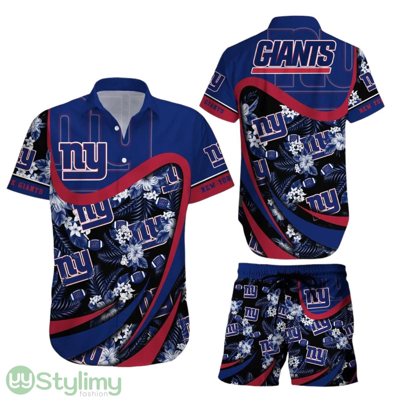 New York Giants NFL Aloha 3D Hawaiian Shirt And Short Tropical Pattern Beach Shirt New Gift For Sports Fans 1 New York Giants NFL Aloha 3D Hawaiian Shirt And Short Tropical Pattern Beach Shirt New Gift For Sports Fans Product Photo 1