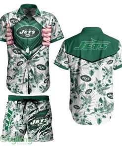 New York Jets NFL Football Aloha 3D Hawaiian Shirt And Short New Summer For Big Fans Gift For Men Women Product Photo 1