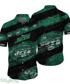 New York Jets NFL Hawaiian Shirt 3D Printed Graphic Tropical Pattern Short Sleeve Summer For Fans Product Photo 1