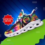 New York Jets NFL Max Soul Shoes Custom Name Tie Dye Running Sneakers Gifts NFL Fans Product Photo 3