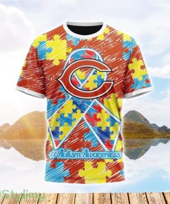 NFL Chicago Bears All Over Print Autism Awareness 3D T Shirt Product Photo 1