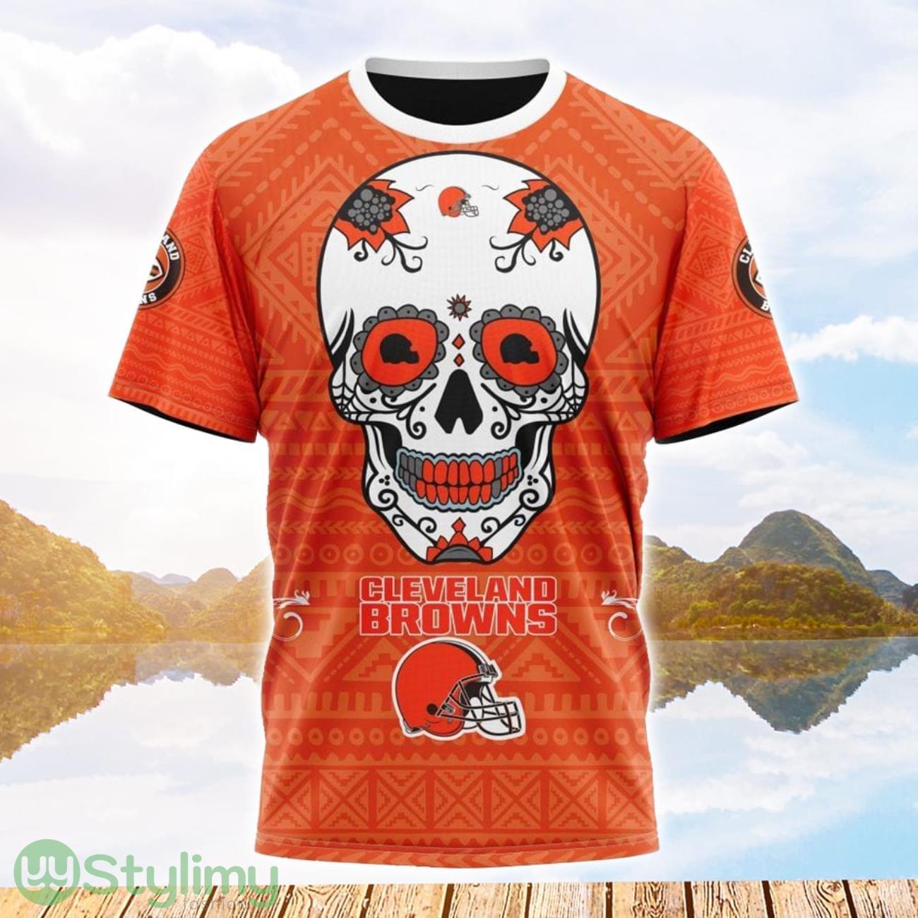 NFL Cleveland Browns All Over Print 3D T Shirt Gift For Fans Show Your Team Spirit 2 NFL Cleveland Browns All Over Print 3D T Shirt Gift For Fans Show Your Team Spirit Product Photo 1