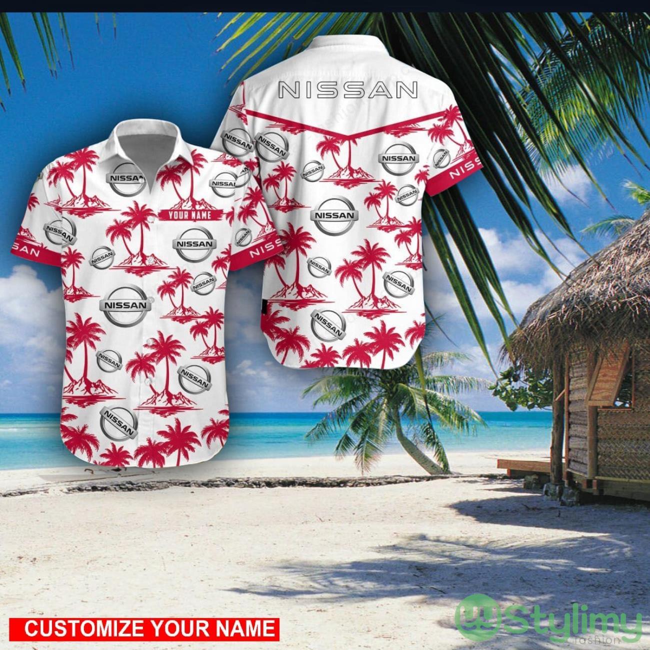 Nissan Custom Name 3D Hawaii Shirt Coconut Pattern Beach Shirt 2 Nissan Custom Name 3D Hawaii Shirt Coconut Pattern Beach Shirt Product Photo 1