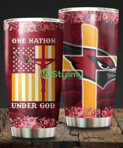 One Nation Under God Arizona Cardinals NFL Beautiful Design Tumbler Product Photo 1