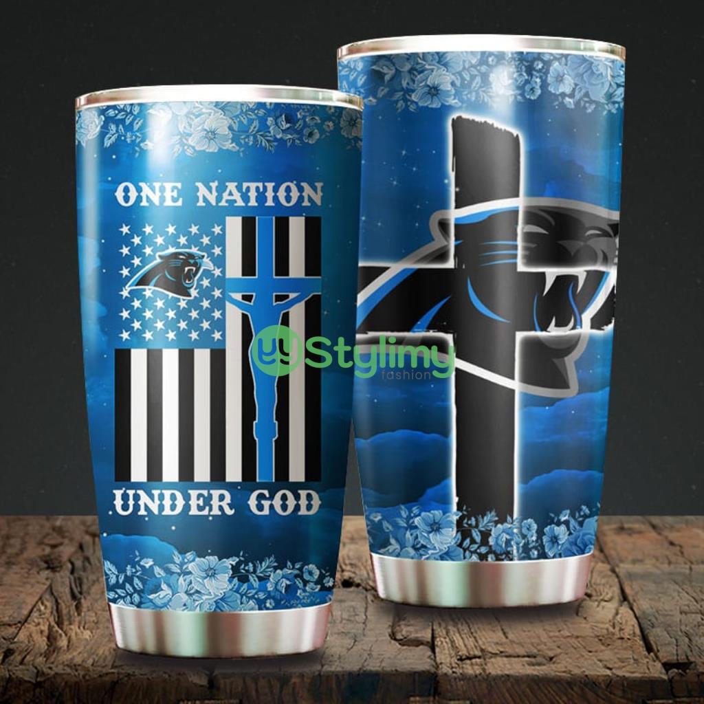 One Nation Under God Carolina Panthers NFL Beautiful Design Tumbler 2 One Nation Under God Carolina Panthers NFL Beautiful Design Tumbler Product Photo 1
