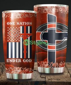 One Nation Under God Chicago Bears NFL Beautiful Design Tumbler Product Photo 1