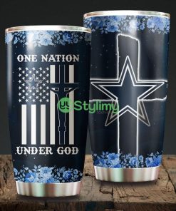One Nation Under God Dallas Cowboys NFL Beautiful Design Tumbler Product Photo 1
