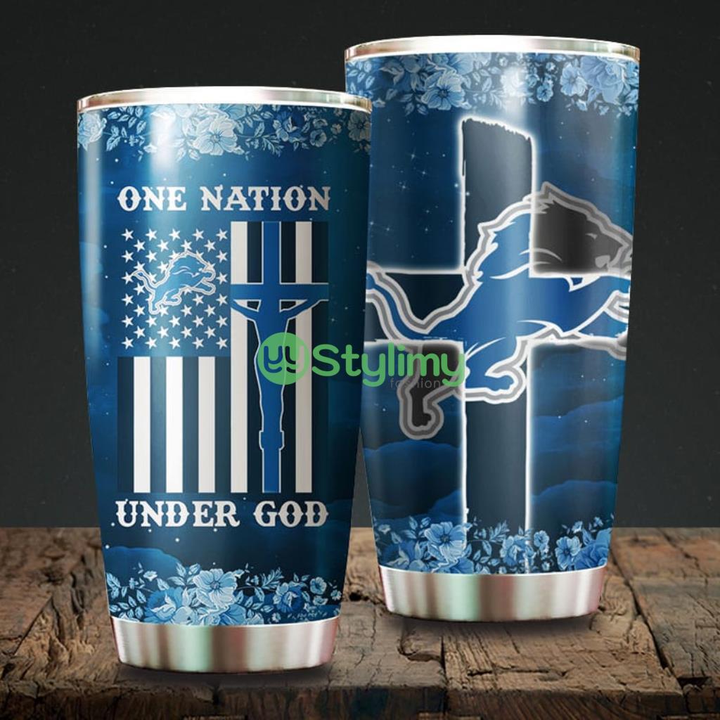 One Nation Under God Detroit Lions NFL Beautiful Design Tumbler 1 One Nation Under God Detroit Lions NFL Beautiful Design Tumbler Product Photo 1