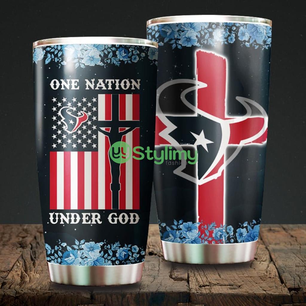 One Nation Under God Houston Texans NFL Beautiful Design Tumbler 2 One Nation Under God Houston Texans NFL Beautiful Design Tumbler Product Photo 1