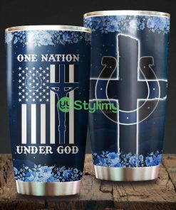 One Nation Under God Indianapolis Colts NFL Beautiful Design Tumbler Product Photo 1
