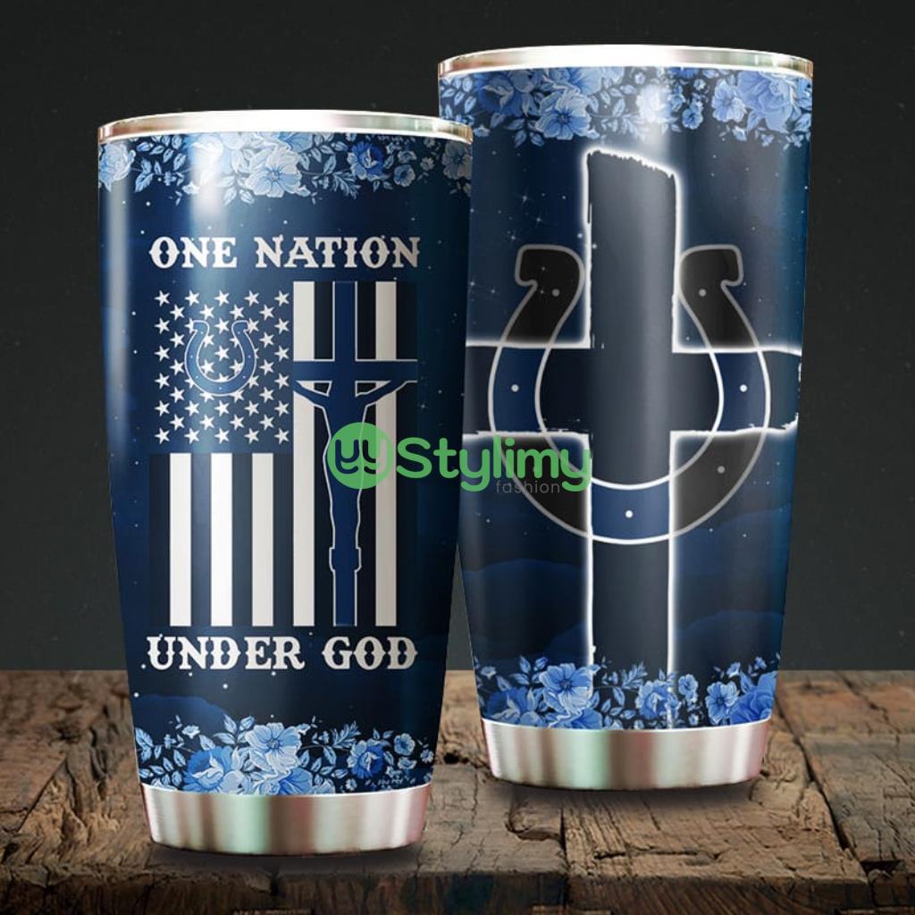 One Nation Under God Indianapolis Colts NFL Beautiful Design Tumbler 2 One Nation Under God Indianapolis Colts NFL Beautiful Design Tumbler Product Photo 1