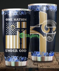 One Nation Under God Los Angeles Rams NFL Beautiful Design Tumbler Product Photo 1