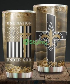 One Nation Under God New Orleans Saints NFL Beautiful Design Tumbler Product Photo 1