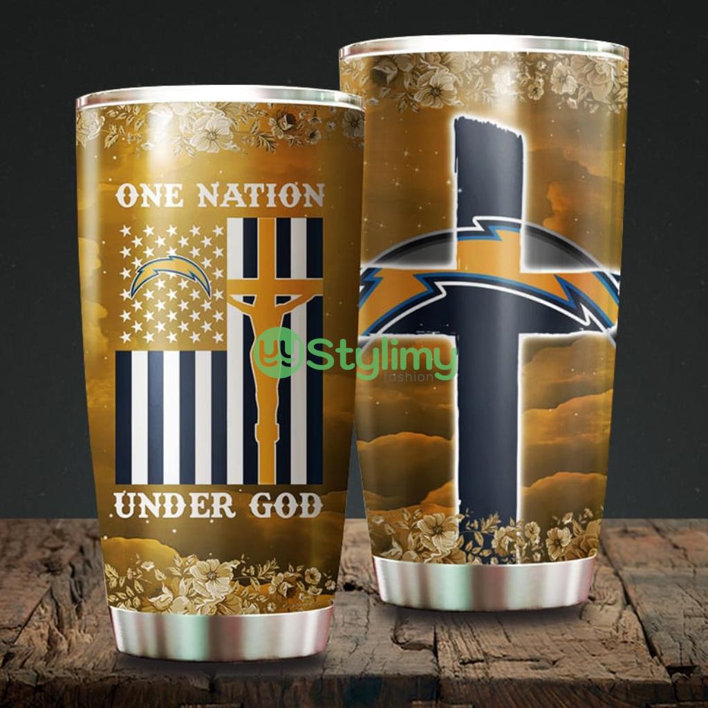 One Nation Under God San Diego Chargers NFL Beautiful Design Tumbler 1 One Nation Under God San Diego Chargers NFL Beautiful Design Tumbler Product Photo 1