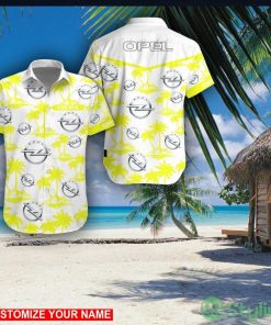 Opel Custom Name 3D Hawaii Shirt Coconut Pattern Beach Shirt Product Photo 1
