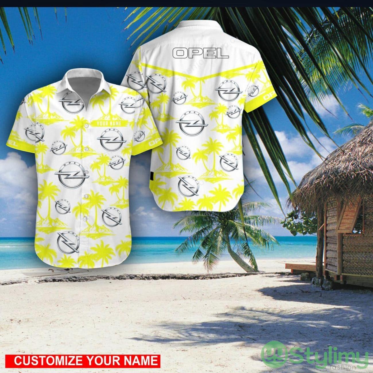 Opel Custom Name 3D Hawaii Shirt Coconut Pattern Beach Shirt 2 Opel Custom Name 3D Hawaii Shirt Coconut Pattern Beach Shirt Product Photo 1