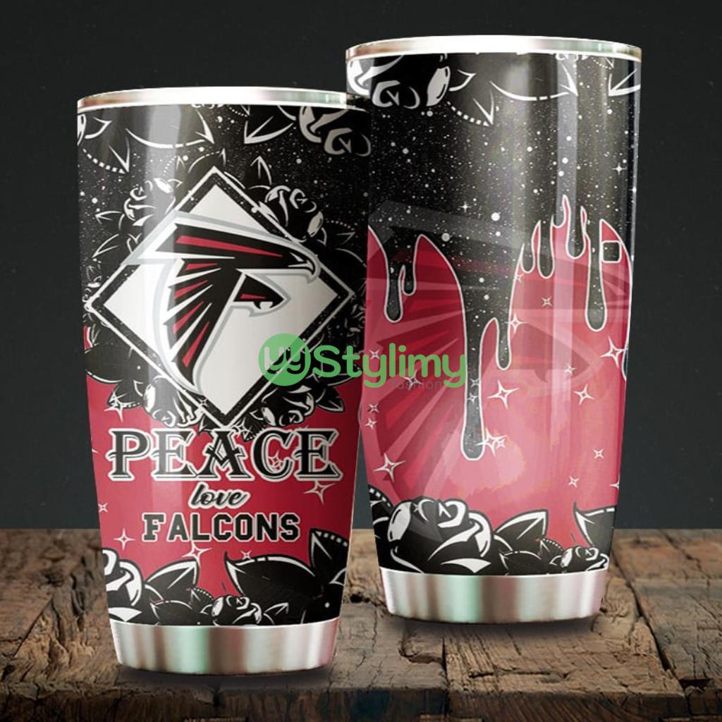 Peace Love Atlanta Falcons NFL Beautiful Design Tumbler 2 Peace Love Atlanta Falcons NFL Beautiful Design Tumbler Product Photo 1