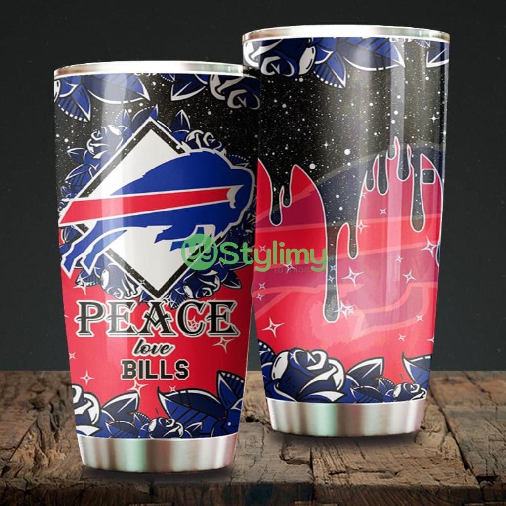 Peace Love Buffalo Bills NFL Beautiful Design Tumbler 2 Peace Love Buffalo Bills NFL Beautiful Design Tumbler Product Photo 1