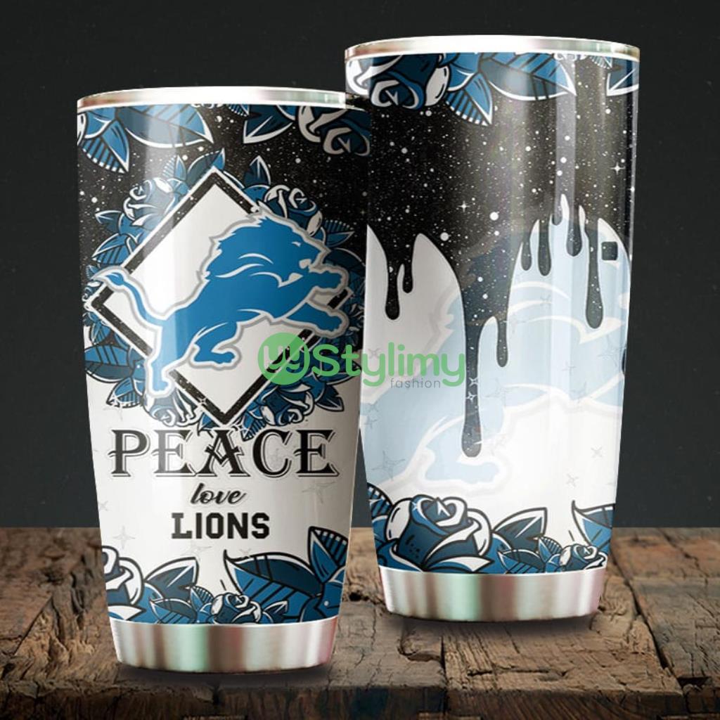 Peace Love Detroit Lions NFL Beautiful Design Tumbler 1 Peace Love Detroit Lions NFL Beautiful Design Tumbler Product Photo 1