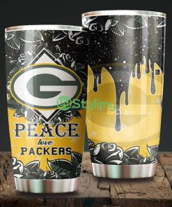 Peace Love Green Bay Packers NFL Beautiful Design Tumbler Product Photo 1
