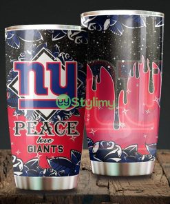 Peace Love New York Giants NFL Beautiful Design Tumbler Product Photo 1