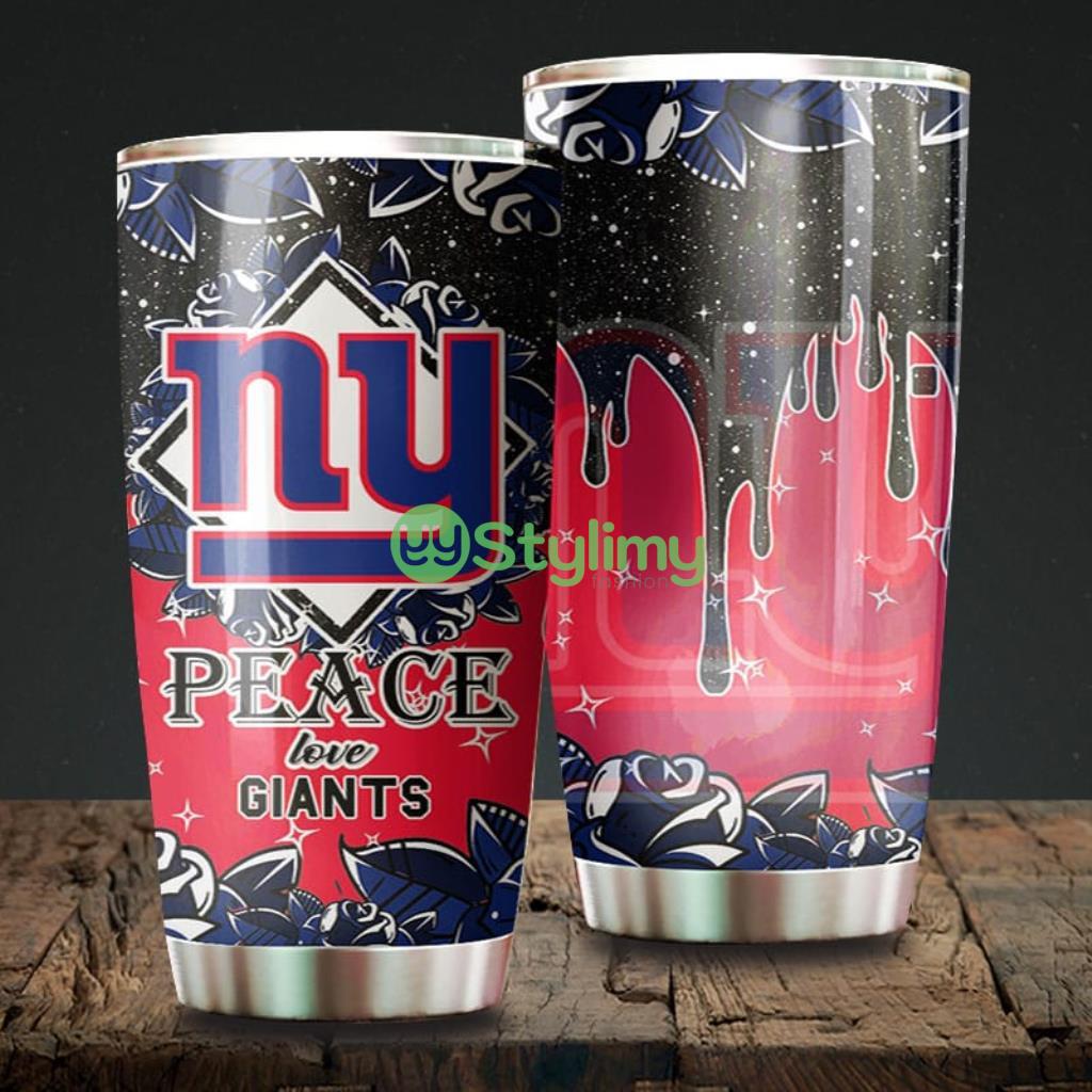 Peace Love New York Giants NFL Beautiful Design Tumbler 2 Peace Love New York Giants NFL Beautiful Design Tumbler Product Photo 1