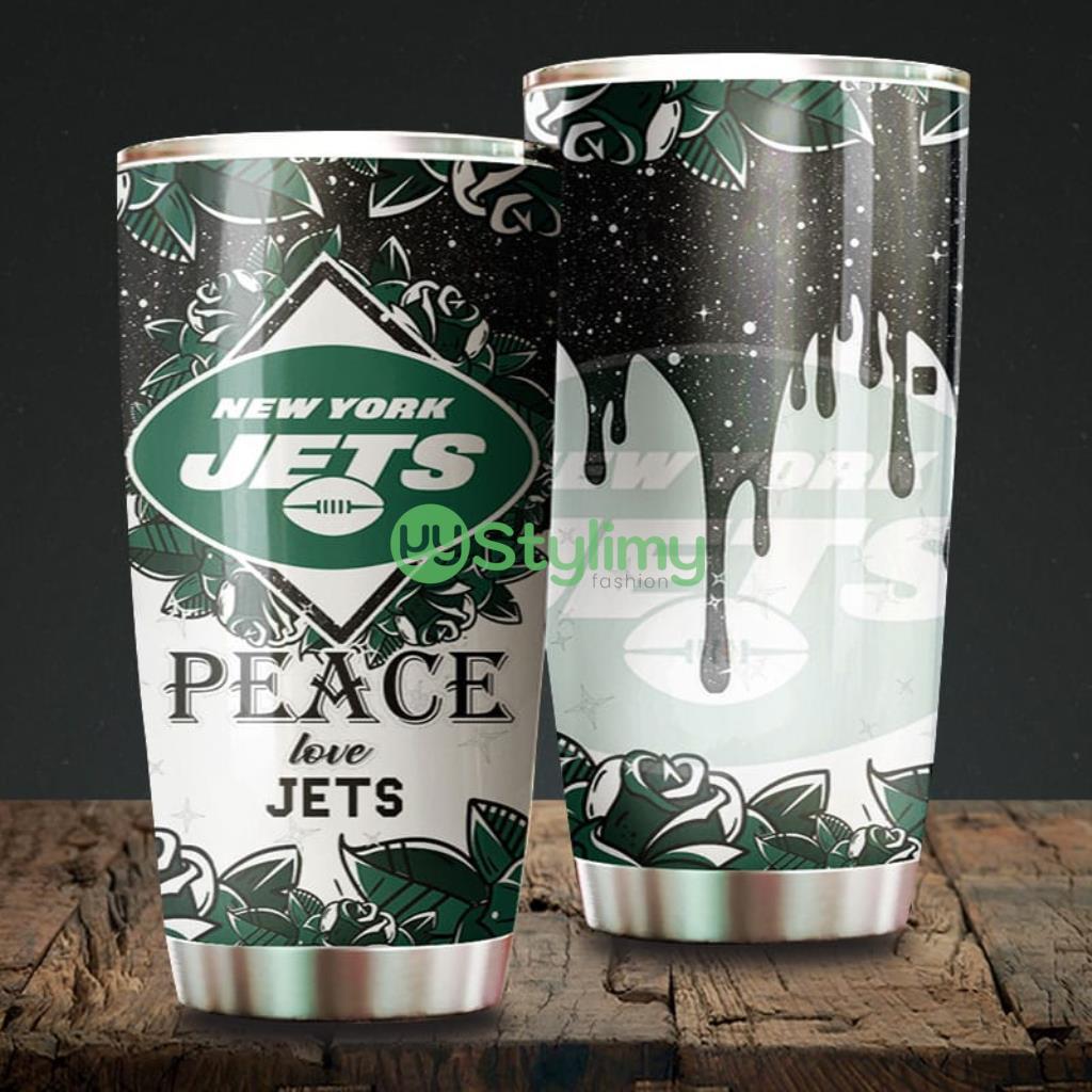Peace Love New York Jets NFL Beautiful Design Tumbler 1 Peace Love New York Jets NFL Beautiful Design Tumbler Product Photo 1