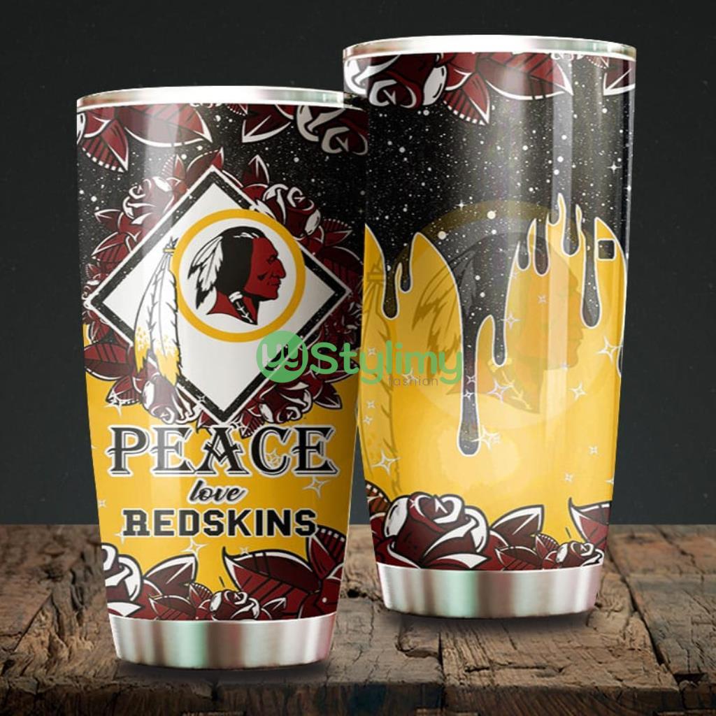 Peace Love Washington Redskins NFL Beautiful Design Tumbler 1 Peace Love Washington Redskins NFL Beautiful Design Tumbler Product Photo 1
