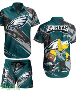 Philadelphia Eagles Football NFL Aloha 3D Hawaiian Shirt Bart Simpson Summer Gift For Men Women Fans Product Photo 1