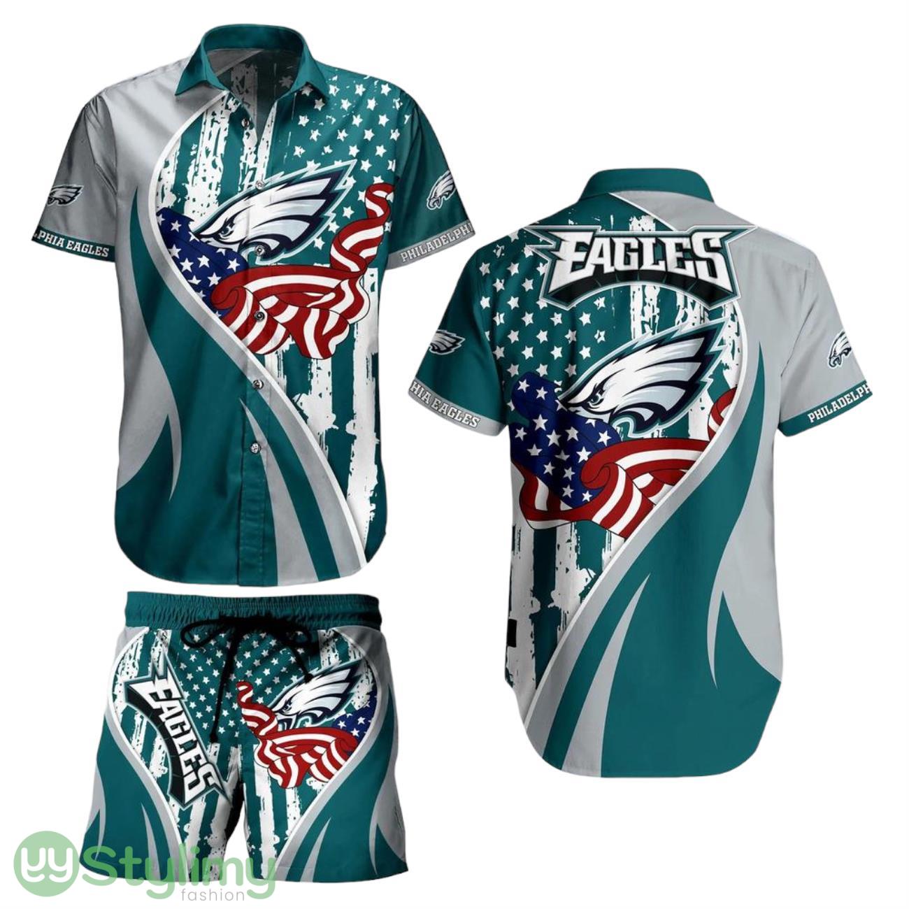 Philadelphia Eagles NFL Aloha 3D Hawaiian Shirt Vintage US Flag Graphic Summer Gift For Men Women Fan NFL 1 Philadelphia Eagles NFL Aloha 3D Hawaiian Shirt Vintage US Flag Graphic Summer Gift For Men Women Fan NFL Product Photo 1