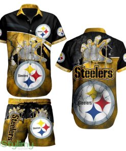 Pittsburgh Steelers NFL Aloha 3D Hawaiian Shirt And Short Style Summer Product Photo 1