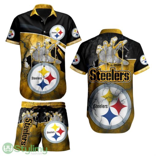 Pittsburgh Steelers NFL Aloha 3D Hawaiian Shirt And Short Style Summer